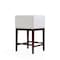 Manhattan Comfort Kingsley Counter Stool in Ivory and Dark Walnut, PK3 3-CS005-IV - alternate 5